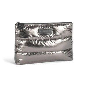 NWT! Holiday 2025 SkinCeuticals Metallic Silver Puffy Pouch